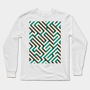 cyan maze Long Sleeve T-Shirt